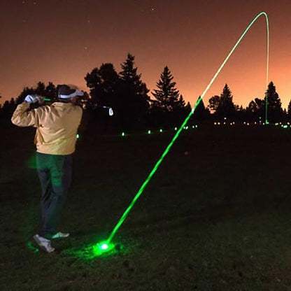 Light up LED Golf Balls (6 Ball Pack) - Professional Glowing Golf Balls with Internal LED Lights (Green)